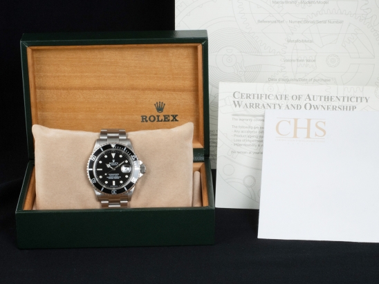 Rolex Submariner Date SEL Black Dial  Watch  16610T